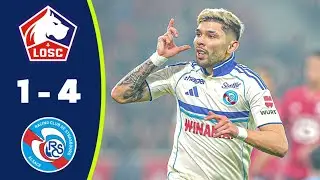 Lille vs Strasbourg 1-4 R&eacute;sum&eacute; | Martial Godo Brace | Ligue 1 Highlights | Julio Enciso Goal | LOSC