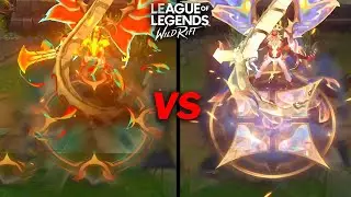 Prestige Dragon Lantern VS Dragon Lantern Aatrox : Skin Comparison Wildrift