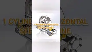1 CYLINDER HORIZONAL STEAM ENGINE #subscribe #shortsfeed #shortvideo #shorts #short #solidworks #3d