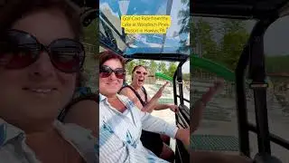 Golf Cart Ride at Woodloch Pines Resort in Hawley, PA #woodloch #visitnepa #hawley #travel