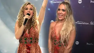 American Idol: Carrie Underwood Re-Wears Winning Dress to Judge Season 23!