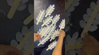 Plastic spoon craft ideas/Beautiful wall decor showpiece/Wall decor/Plastic spoon wall decor ideas