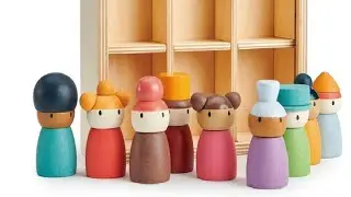 Tender Leaf Toys   Happy Folk Hotel   9 Pcs Wooden Diversity Peg Dolls Open Ended Toys Review