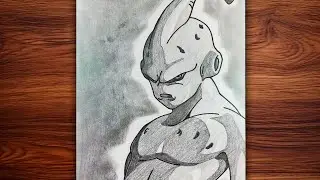 How to draw Majin Buu | Dragon Ball | Step by step