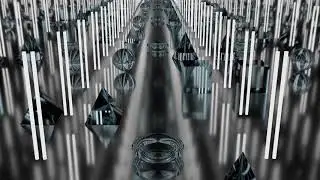 Animated Background | Geometry Spheres Boxes Torus Infinity Tunnel Loop | Blender Animation #20