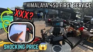 1ST SERVICE  OF HIMALAYAN 450 || SHOCKING PRICE || #service #himalayan450 #motovlog 