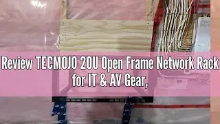 Review TECMOJO 20U Open Frame Network Rack for IT & AV Gear, AV Rack Floor Standing or Wall Mounted,
