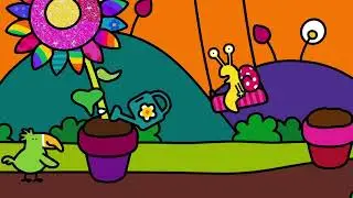 Giardino delle piante - Una magica app per bambini tutta da colorare!