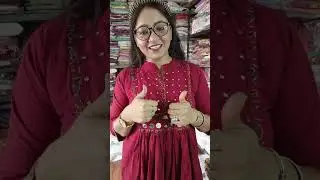 Chishtiya Creations live! beautiful Premium Bhujodi Shawl & Cotton Mirror Handwork kurti 7014748423