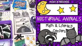 Nocturnal Animals Math & Literacy Unit Preview