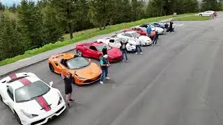 Supercar rally in NC - Drone flyover #artofspeed 