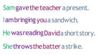 Lesson 10   Ditransitive Verbs - SimpleStep Learning