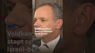Veldkamp (NSC) stapt op vanwege Isra&euml;l-beleid
