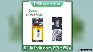 Raspberry Pi Zero UPS Lite Power Supply Board Power Battery power i2c MAX17040G indicator Also For