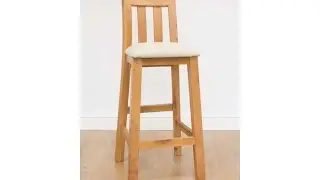 Billy Cream Leather Bar Stool