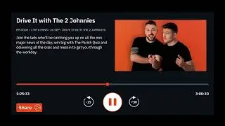 Live interview on @rte2fm with the Two Johnnies 26.9.22