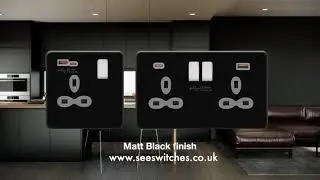 See Switches - Sockets and Switches (Matt Black Finish)