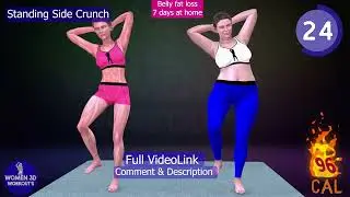 1 Minute Workout Standing Side Crunch