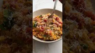 baked feta spaghetti squash pasta #food #recipes