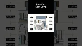 desain Rumah 5x10 split level #splitlevelhouse #housedesign #house