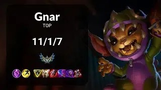 Gnar vs Darius TOP - KR CHALLENGER Patch 14.22