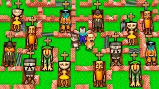 SECRET GRAVE of BRAINROT in SURVIVAL MAZE vs SKIBIDI TOILET MULTIVERSE in MINECRAFT animation