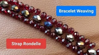 How to make a ruby strap bracelet| How to make a rondelle strap bracelet| How to make a bracelet