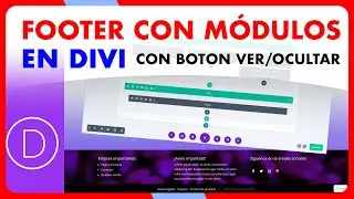 Cómo crear un FOOTER con módulos con el nuevo «Generador de Temas» de DIVI 4