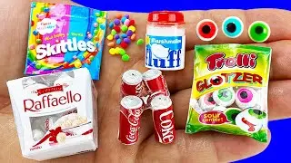 10 DIY MINIATURE FOOD AND DRINKS HACKS AND CRAFTS !!!!