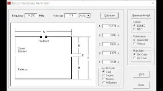MOXON RECTANGLE FOR 20 METERS W/DEMO & DATA