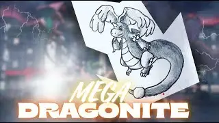 MEGA DRAGONITE &ndash; Pencil Sketch Pok&eacute;mon Art | POKEPENCIL