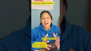 Part Time English teacher #jobs #jobvacancyinnepal #saharajobnepal #opportunity #applynow #apply