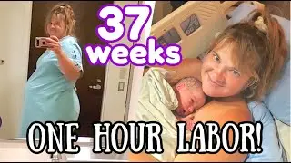 My Labor & Delivery Story at 37 weeks + footage! Positive Unmedicated Birth!