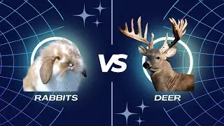 Ultimate Survival Instincts Battle: Rabbits vs Deer - Who Will Outsmart Mother Nature?