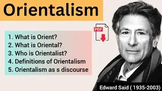 Orientalism by Edward Said | Orient | Oriental | Orientalist | Explained in Urdu & Hindi