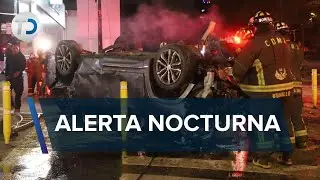 Camioneta vuelca en San Sim&oacute;n Toln&aacute;huac, Cuauht&eacute;moc; no hay lesionados