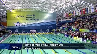 Men's 150m Individual Medley SM3 Medal Ceremony | Dublin 2018