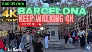 La Rambla Barcelona Walking Tour 🇪🇸 Catalonia&rsquo;s Most Iconic Street in 4K Virtual Travel Experience