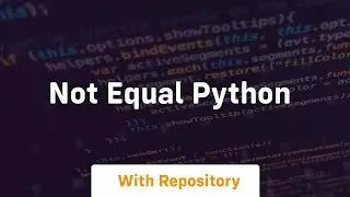 not equal python