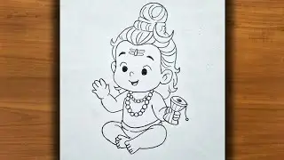 Shiv Ji drawing tutorial for beginners | Mahashivratri Drawing Step-by-Step