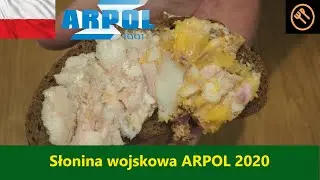Polska racja żywnosciowa Arpol Słonina wojskowa - puszki 2020- ENGLISH SUBTITLES
