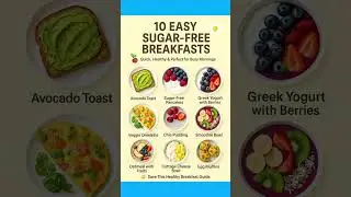 10 Easy Sugar - Free Breakfasts #HealthyEating