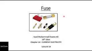 physics class 10  fuse as a safety device