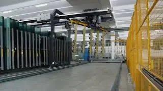 MISTRELLO: grúa portal GLH almacenar vidrio en almacén inteligente