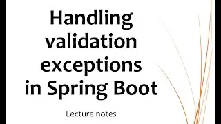 Exception Handling in Spring Boot