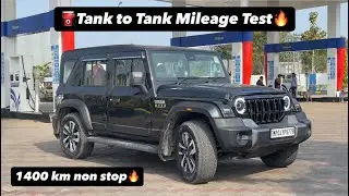 Thar ROXX AX7L 4x4 Diesel AT Tank to Tank⛽️Real World Mileage Test🔥😲 | Anurag Imley