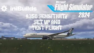 Inibuilds A350 Sensitivity set up and Test Flight