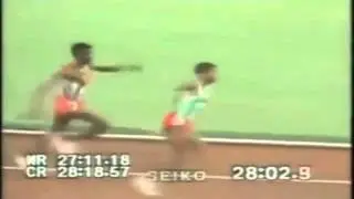 Track Runner Punches and another racer in the back of the head
