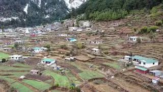 Drone Footage 4k (Helambu -  Melamchighyang school to Village)