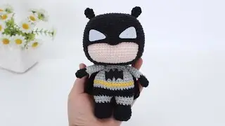 娟娟编织,惩奸除恶蝙蝠侠第二集Step by step,easy for beginners DIY Tutorial  crochet Batman part.2